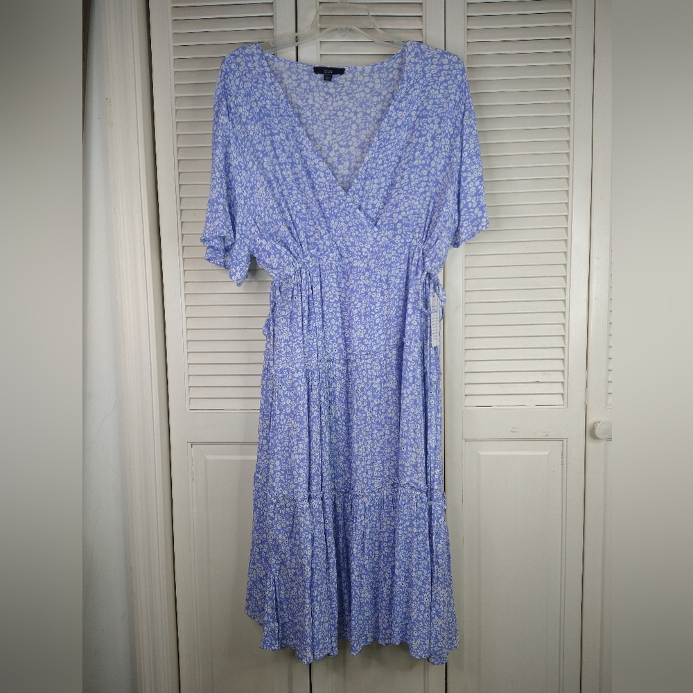 Ellos Blue Midi Dress Elegant and Versatile, size 22